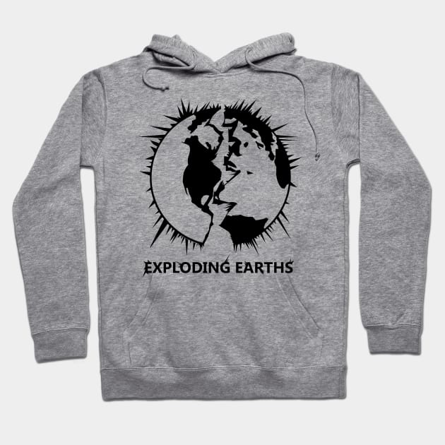 EXPLODING EARTHS! PODCAST LOGO BLACK Hoodie by Explodingearths